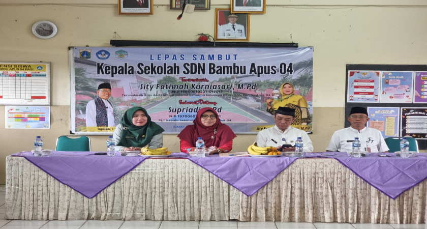 Lepas Sambut Kepala Sekolah Lama dengan Kepala Sekolah Baru